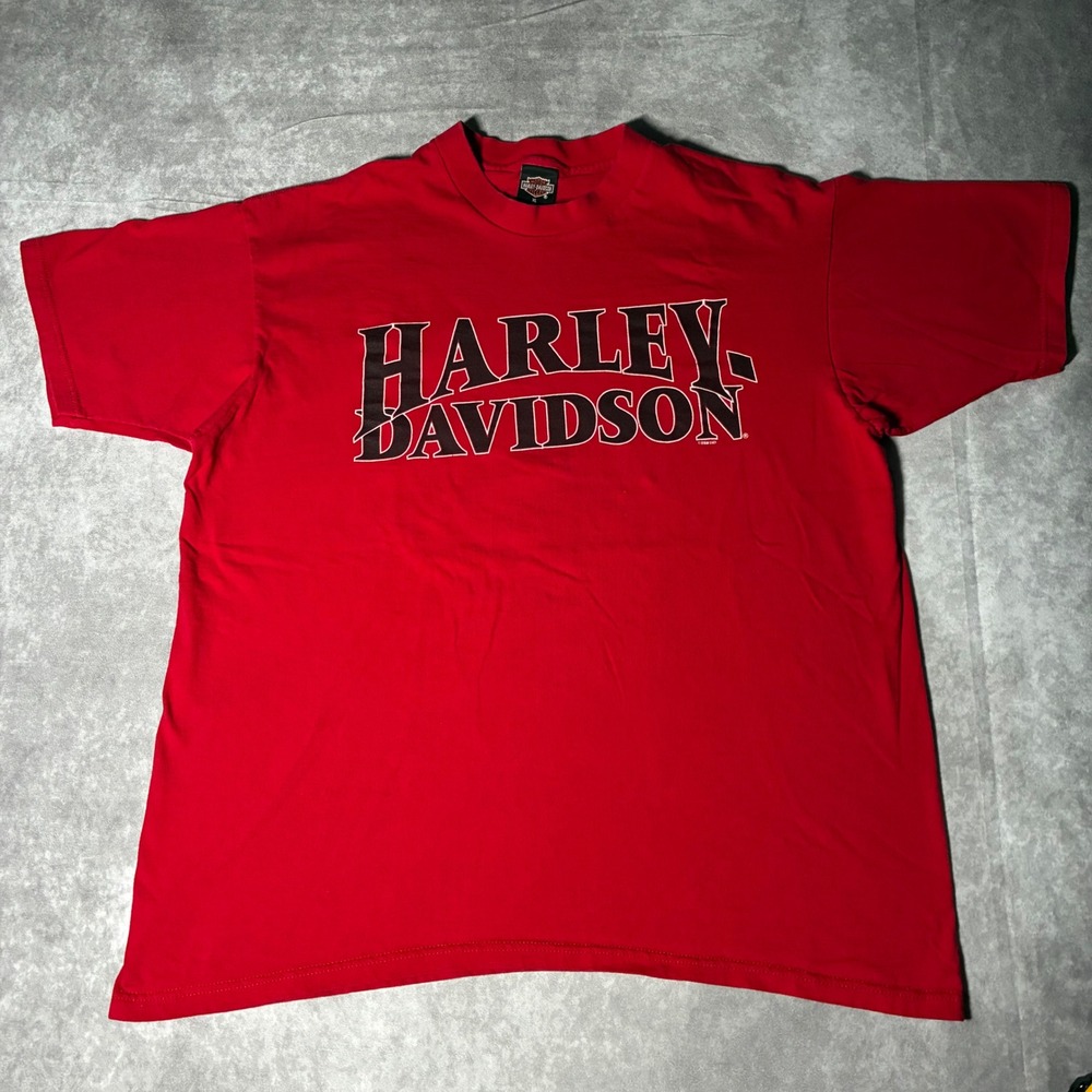 Vintage Harley Davidson 1999 Sturgis Black Hills Rally T-Shirt Red XL 0803